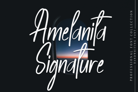 Amelanita Signature: A Handwritten Font for Elegant Editorial Design
