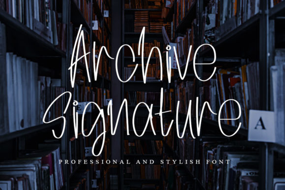 Archive Signature: A Thoughtful Handwritten Font for Modern Editorial Design