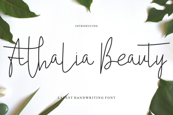 Athalia Beauty Font for Web Design