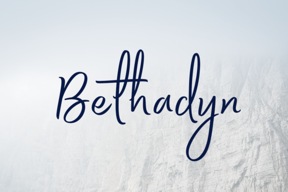 Bethadyn: A Handwritten Font for Editorial Elegance