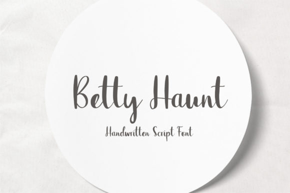 Betty Haunt: A Handwritten Font for Web Design