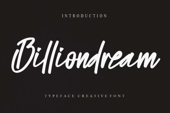 Billiondream Font for Business Branding