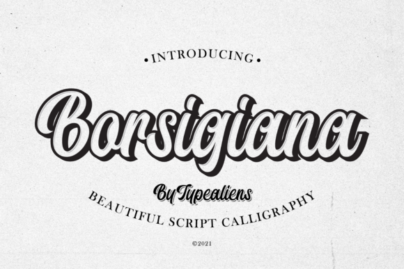 Borsigiana: A Handwritten Typeface for Stylish Editorial Design