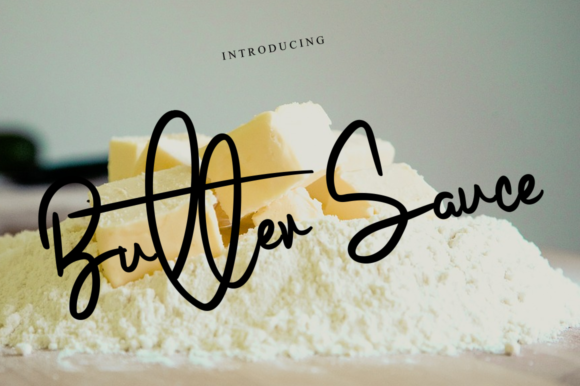 Butter Sauce Font for Branding Projects
