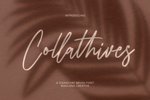 Collathives: A Handwritten Font for Crafters and Creators