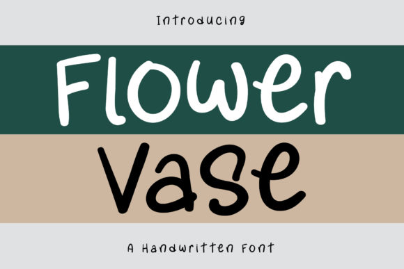 Flower Vase: A Whimsical Script Font for Creative Projects