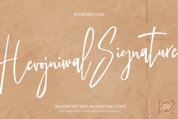Hevojniwal Signature: A Refined Script Font for Editorial Design