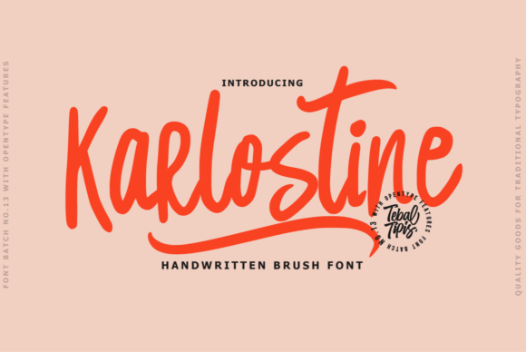 Karlostine: A Handwritten Font That Elevates Branding