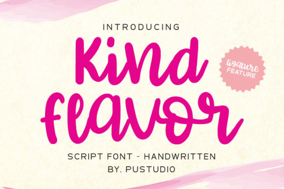 Kind Flavor: A Handwritten Typeface for Modern Brand Campaigns