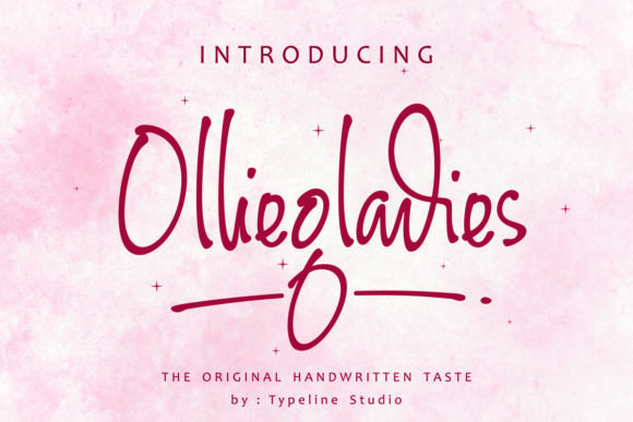 Olliegladies Font for Handmade Creations