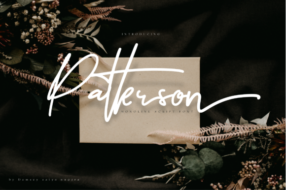 Patterson Script Font for Handmade Creations