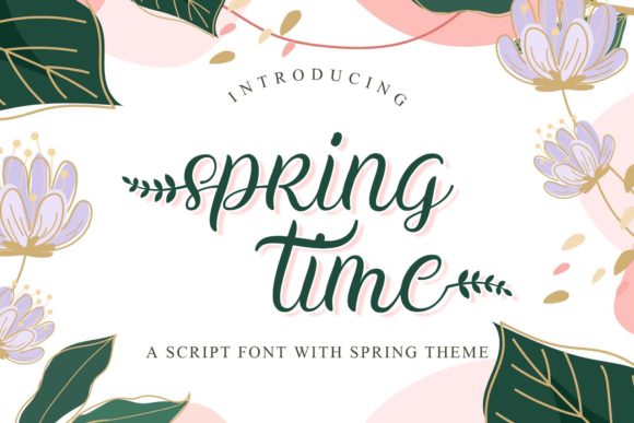 Spring Time Font for Business Branding
