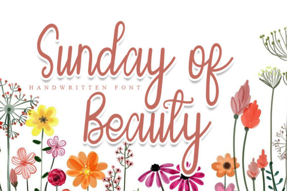 Sunday of Beauty Font for Digital Creativity