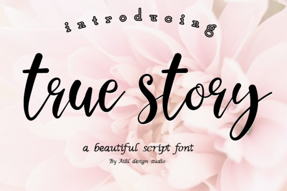 True Story: A Luxurious Script Font for Editorial Design